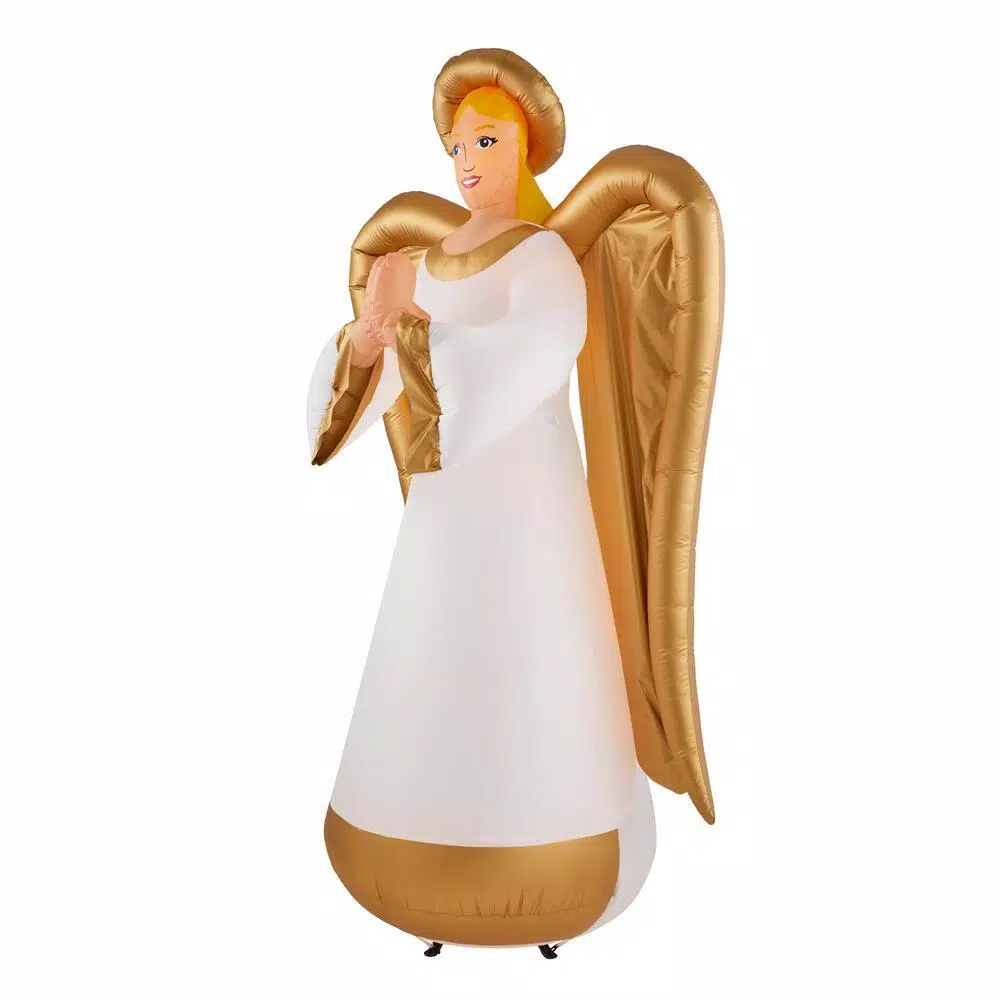 Airblown 8 Ft. Inflatable Fuzzy Luxe Angel 3 Airblown 8 Ft. Inflatable Fuzzy Luxe Angel - Image 3