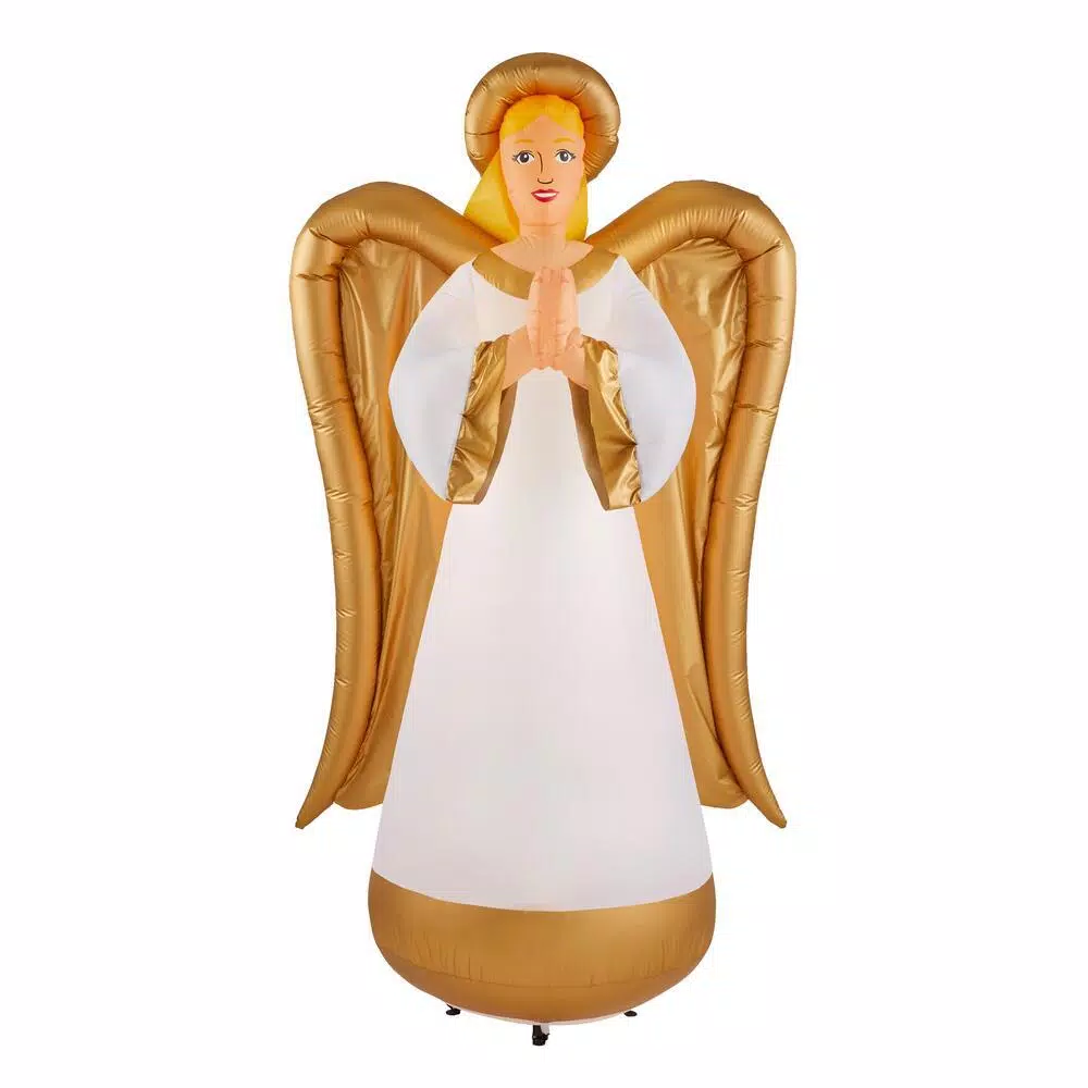 Airblown 8 Ft. Inflatable Fuzzy Luxe Angel 1 Airblown 8 Ft. Inflatable Fuzzy Luxe Angel