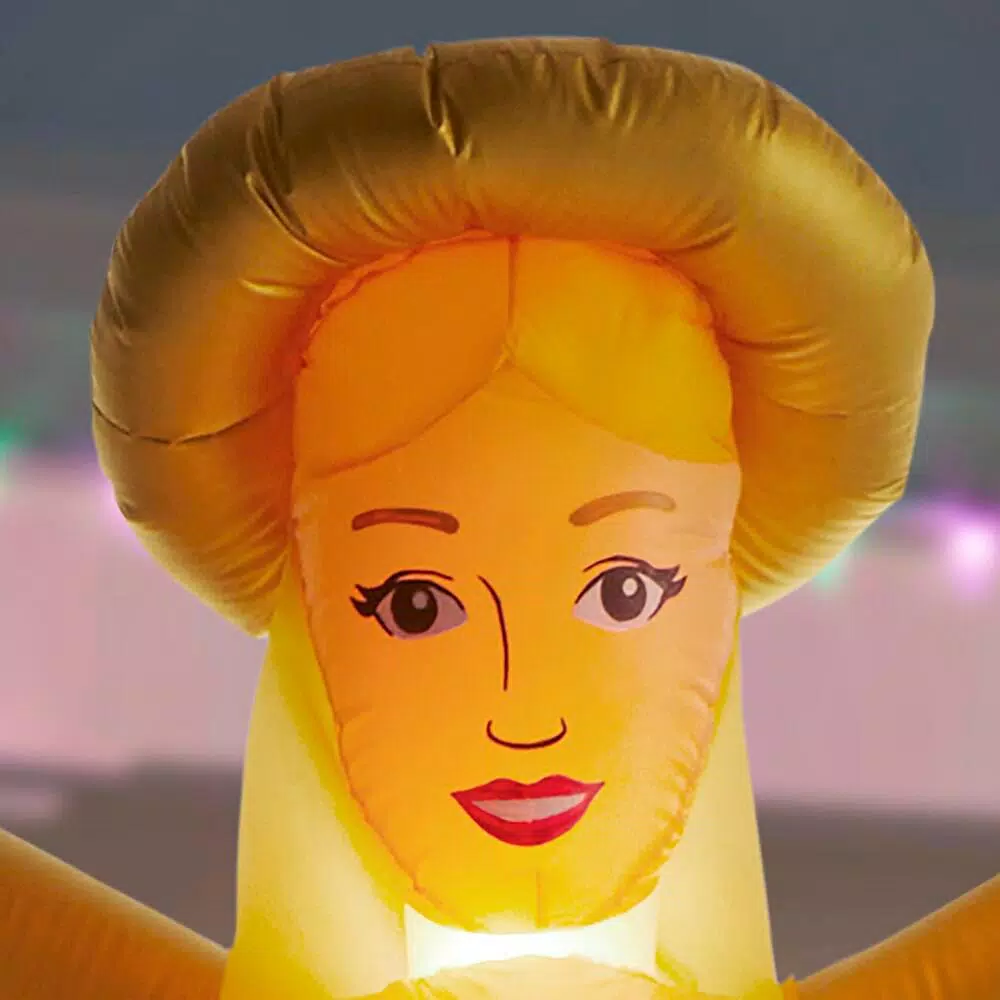 Airblown 8 Ft. Inflatable Fuzzy Luxe Angel 4 Airblown 8 Ft. Inflatable Fuzzy Luxe Angel - Image 4