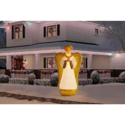 Airblown 8 Ft. Inflatable Fuzzy Luxe Angel 6 Airblown 8 Ft. Inflatable Fuzzy Luxe Angel -Christmas decorations shop airblown christmas inflatables 118414 e1 1000