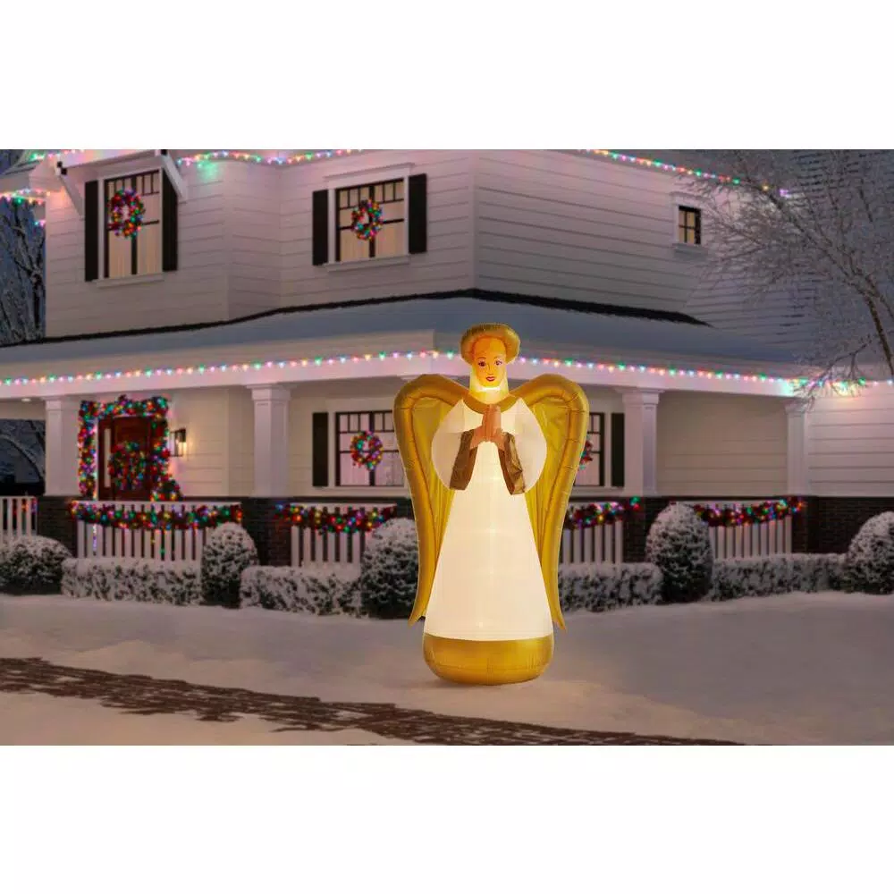 Airblown 8 Ft. Inflatable Fuzzy Luxe Angel 2 Airblown 8 Ft. Inflatable Fuzzy Luxe Angel - Image 2
