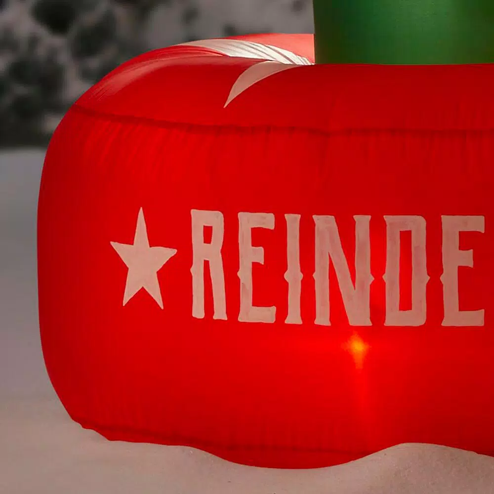 Airblown 6.5 Ft. Animated Inflatable Santa And Reindeer Rodeo Scene 5 Airblown 6.5 Ft. Animated Inflatable Santa And Reindeer Rodeo Scene - Image 5