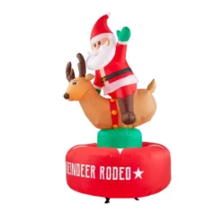 Airblown 6.5 Ft. Animated Inflatable Santa And Reindeer Rodeo Scene 7 Airblown 6.5 Ft. Animated Inflatable Santa And Reindeer Rodeo Scene -Christmas decorations shop airblown christmas inflatables 118418 40 1000