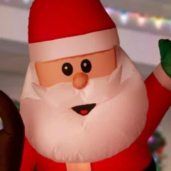 Airblown 6.5 Ft. Animated Inflatable Santa And Reindeer Rodeo Scene 8 Airblown 6.5 Ft. Animated Inflatable Santa And Reindeer Rodeo Scene -Christmas decorations shop airblown christmas inflatables 118418 a0 1000