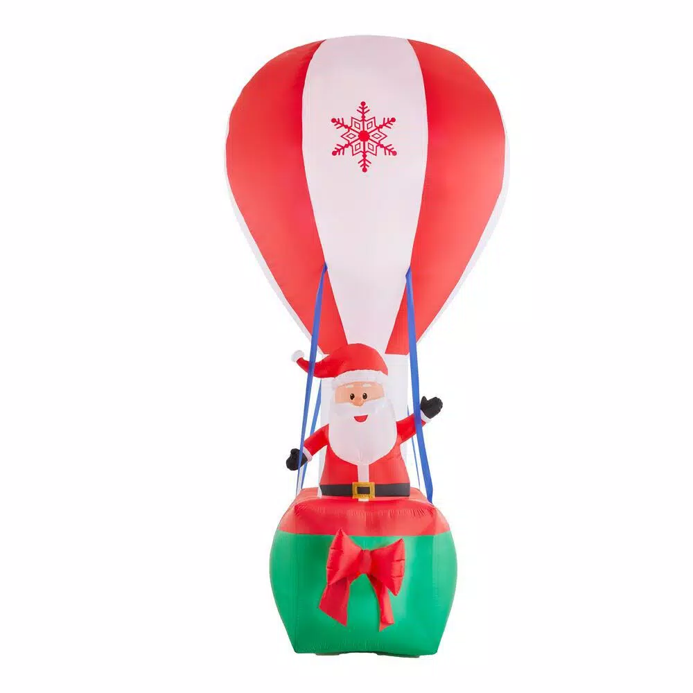 Airblown 12 Ft. Inflatable Santa In Hot Air Balloon With Northern Sky Light Show 1 Airblown 12 Ft. Inflatable Santa In Hot Air Balloon With Northern Sky Light Show