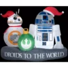 Airblown 5 Ft. W Inflatable Christmas Airblown Stylized R2-D2 BB-8 Driod Star Wars