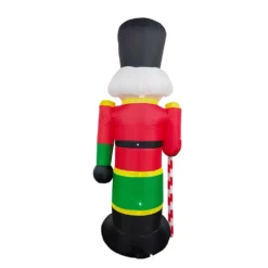 ALEKO 96 In. Christmas Inflatable Nutcracker With UL Certified Blower And LED Lights 12 ALEKO 96 In. Christmas Inflatable Nutcracker With UL Certified Blower And LED Lights -Christmas decorations shop aleko christmas inflatables chid001 hd fa 1000