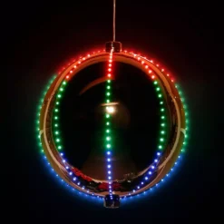 Alpine Corporation 13 In. Tall Multi-Color LED Lights Alpine Hanging Christmas Ball Ornament, Silver 17 Alpine Corporation 13 In. Tall Multi-Color LED Lights Alpine Hanging Christmas Ball Ornament, Silver -Christmas decorations shop alpine corporation christmas ornaments cor124l sl c3 1000