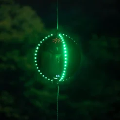 Alpine Corporation 3-Tier Indoor/Outdoor Hanging Christmas Ornaments With Chasing LED Lights 18 Alpine Corporation 3-Tier Indoor/Outdoor Hanging Christmas Ornaments With Chasing LED Lights -Christmas decorations shop alpine corporation christmas ornaments cor152 4f 1000