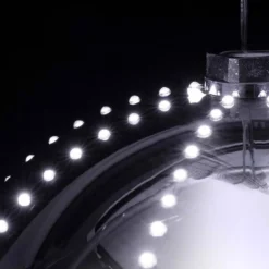 Alpine Corporation 13 In. Tall Large Hanging Christmas Ball Ornament With LED Lights, Silver 19 Alpine Corporation 13 In. Tall Large Hanging Christmas Ball Ornament With LED Lights, Silver -Christmas decorations shop alpine corporation christmas ornaments lpa108l sl 1f 1000