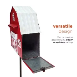 Alpine Corporation 54 In. Tall Metal Letters To Santa Red Barnhouse Mailbox Garden Stake 14 Alpine Corporation 54 In. Tall Metal Letters To Santa Red Barnhouse Mailbox Garden Stake -Christmas decorations shop alpine corporation christmas yard decorations yhl380hh 66 1000