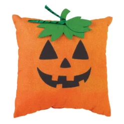 Amscan 12 In. Orange Halloween Pumpkin Pillow (3-Pack)