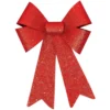 Amscan 13 In. Glitter Bow In Red (4-Pack)