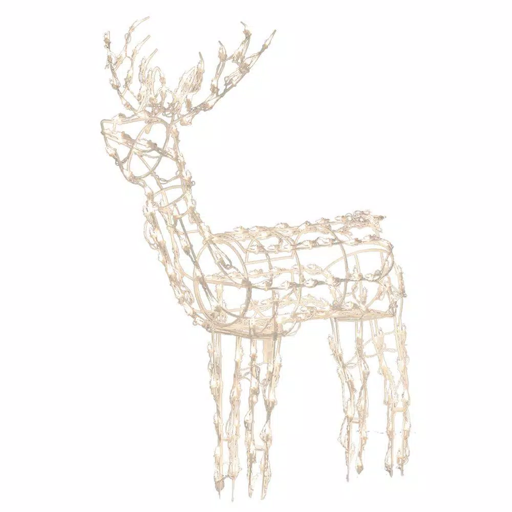 Brite Star 48 In. 105-Light LED Standing Buck Sculpture Wireframe 2 Brite Star 48 In. 105-Light LED Standing Buck Sculpture Wireframe - Image 2