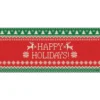 My Door Decor 7 Ft. X 16 Ft. Ugly Christmas Sweater Happy Holidays-Christmas Garage Door Decor Mural For Double Car Garage