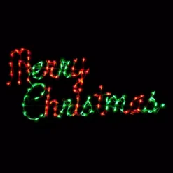 HOLIDYNAMICS HOLIDAY LIGHTING SOLUTIONS 44 In. Holidynamics LED Script Merry Christmas Sign