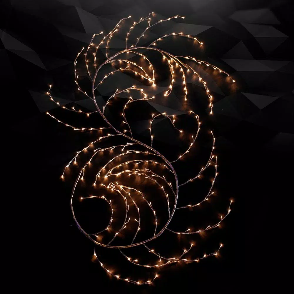 HOLIDYNAMICS HOLIDAY LIGHTING SOLUTIONS 10 Ft. Classic White/Gold LED Climber 1 HOLIDYNAMICS HOLIDAY LIGHTING SOLUTIONS 10 Ft. Classic White/Gold LED Climber