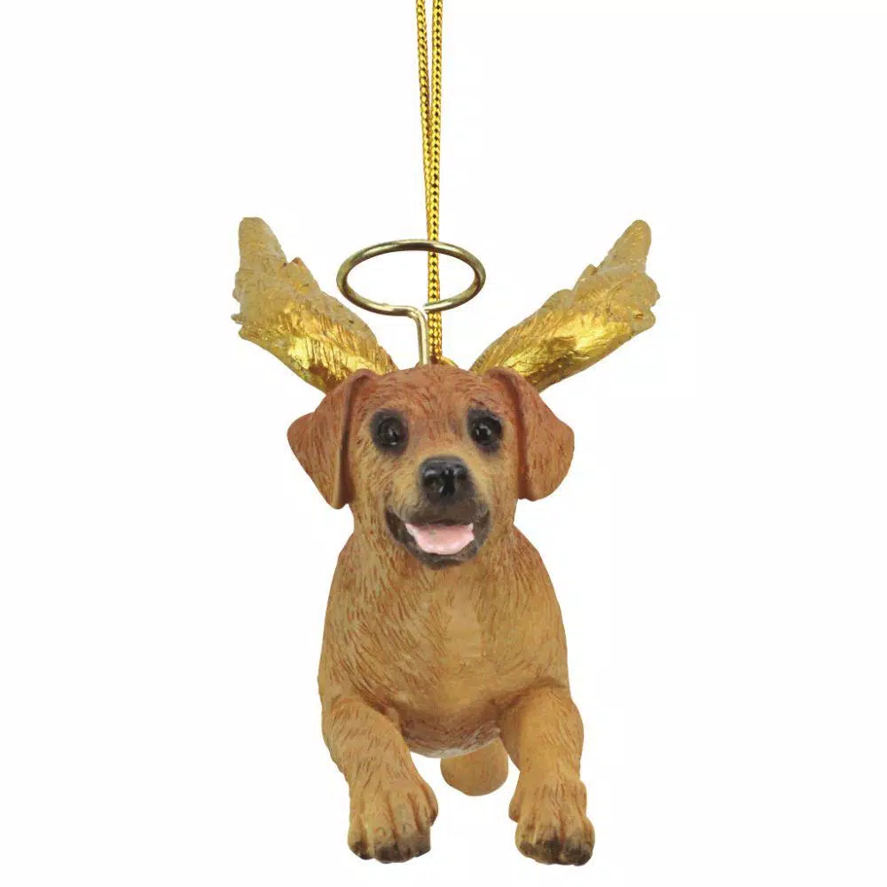 Design Toscano 3 In. Honor The Pooch Golden Retriever Holiday Dog Angel Ornament 2 Design Toscano 3 In. Honor The Pooch Golden Retriever Holiday Dog Angel Ornament - Image 2