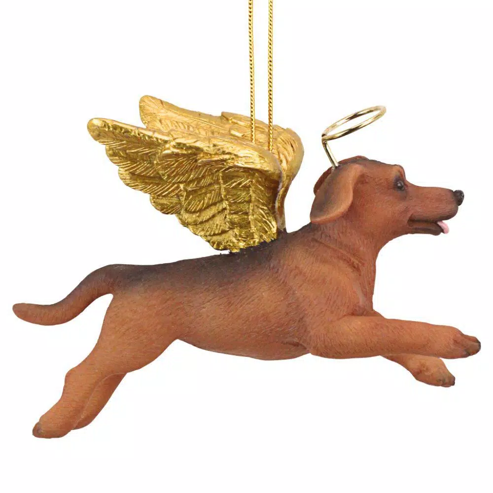 Design Toscano 3 In. Honor The Pooch Dachshund Holiday Dog Angel Ornament 5 Design Toscano 3 In. Honor The Pooch Dachshund Holiday Dog Angel Ornament - Image 5