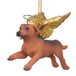 Christmas decorations shop 28 Design Toscano 3 In. Honor The Pooch Dachshund Holiday Dog Angel Ornament