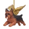 Design Toscano 2.5 In. Honor The Pooch Yorkie Holiday Dog Angel Ornament