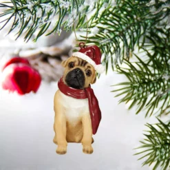 Design Toscano 3.5 In. Pug Holiday Dog Ornament Sculpture 4 Design Toscano 3.5 In. Pug Holiday Dog Ornament Sculpture -Christmas decorations shop design toscano christmas ornaments jh576315 c3 1000
