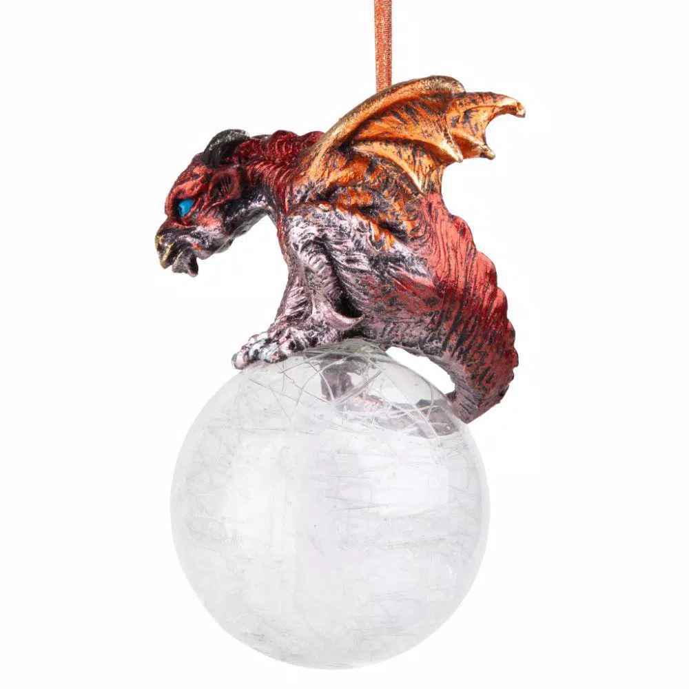 Design Toscano 3.5 In. The Pensive Percher Dragon 2018 Collectible Holiday Ornament 4 Design Toscano 3.5 In. The Pensive Percher Dragon 2018 Collectible Holiday Ornament - Image 4