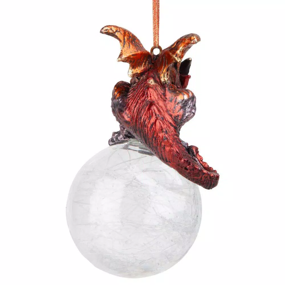 Design Toscano 3.5 In. The Pensive Percher Dragon 2018 Collectible Holiday Ornament 3 Design Toscano 3.5 In. The Pensive Percher Dragon 2018 Collectible Holiday Ornament - Image 3