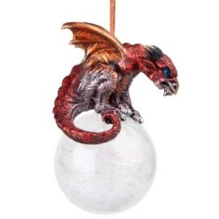 Design Toscano 3.5 In. The Pensive Percher Dragon 2018 Collectible Holiday Ornament 8 Design Toscano 3.5 In. The Pensive Percher Dragon 2018 Collectible Holiday Ornament -Christmas decorations shop design toscano christmas ornaments qs293582 c3 1000