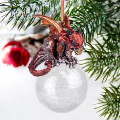 Design Toscano 3.5 In. The Pensive Percher Dragon 2018 Collectible Holiday Ornament 12 Design Toscano 3.5 In. The Pensive Percher Dragon 2018 Collectible Holiday Ornament -Christmas decorations shop design toscano christmas ornaments qs293582 fa 1000