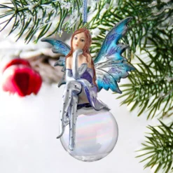 Design Toscano 5.5 In. The Snow Fairy Goddess Holiday Ornament 10 Design Toscano 5.5 In. The Snow Fairy Goddess Holiday Ornament -Christmas decorations shop design toscano christmas ornaments qs32760 44 1000