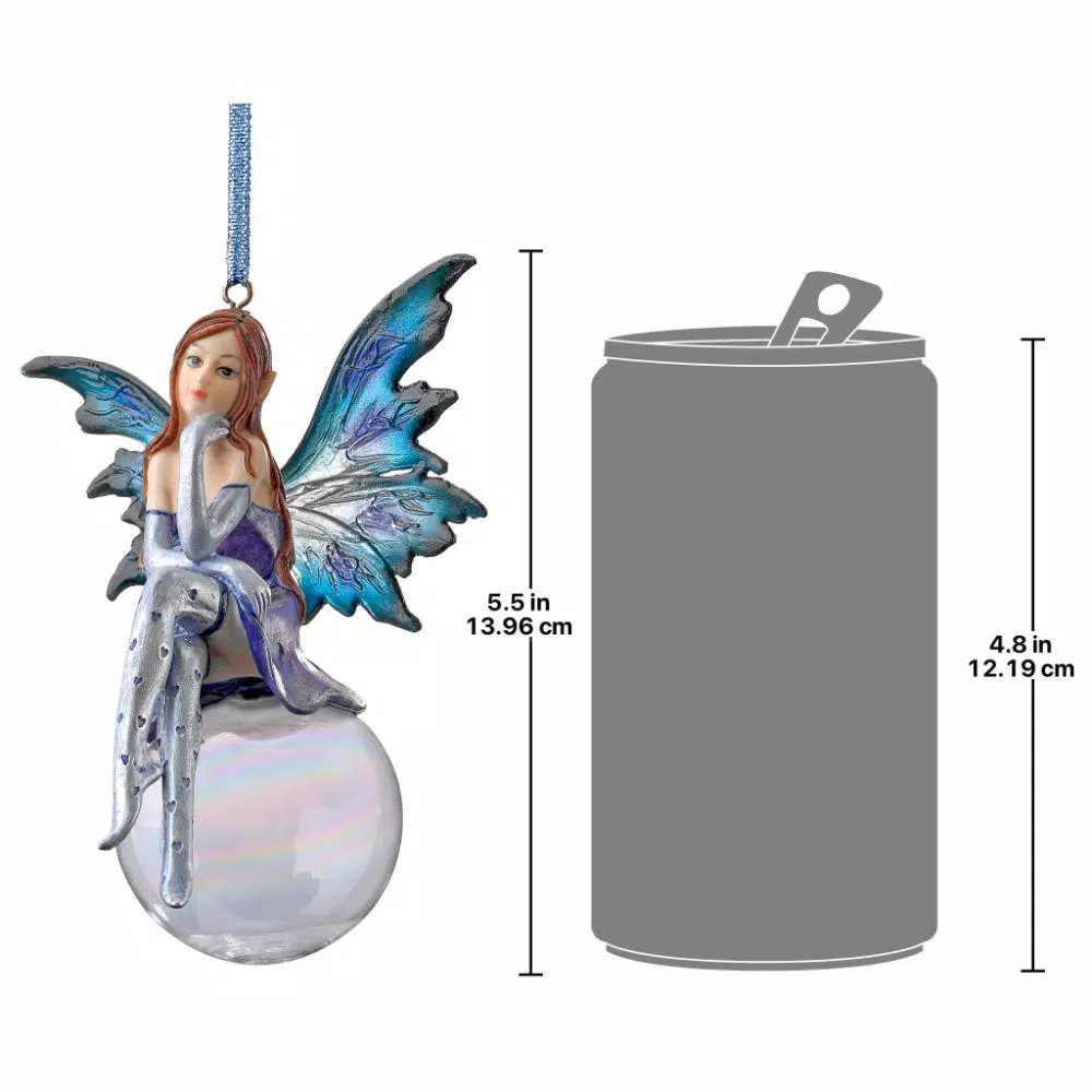 Design Toscano 5.5 In. The Snow Fairy Goddess Holiday Ornament 6 Design Toscano 5.5 In. The Snow Fairy Goddess Holiday Ornament - Image 6
