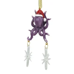 Design Toscano 5.5 In. Tenacious Tentacles Octopus Holiday Ornament