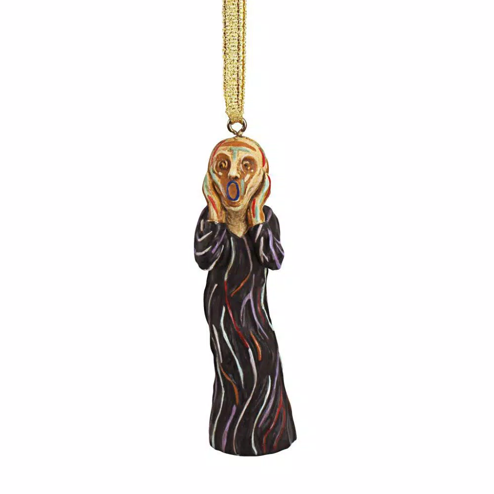 Design Toscano 3 In. The Silent Scream Holiday Ornament (3-Piece) 2 Design Toscano 3 In. The Silent Scream Holiday Ornament (3-Piece) - Image 2