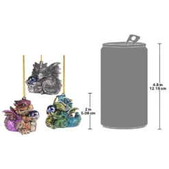 Design Toscano 2 In. Three Dragon Virtues Gothic Holiday Ornament (3-Piece) 11 Design Toscano 2 In. Three Dragon Virtues Gothic Holiday Ornament (3-Piece) -Christmas decorations shop design toscano christmas ornaments qs93484 44 1000