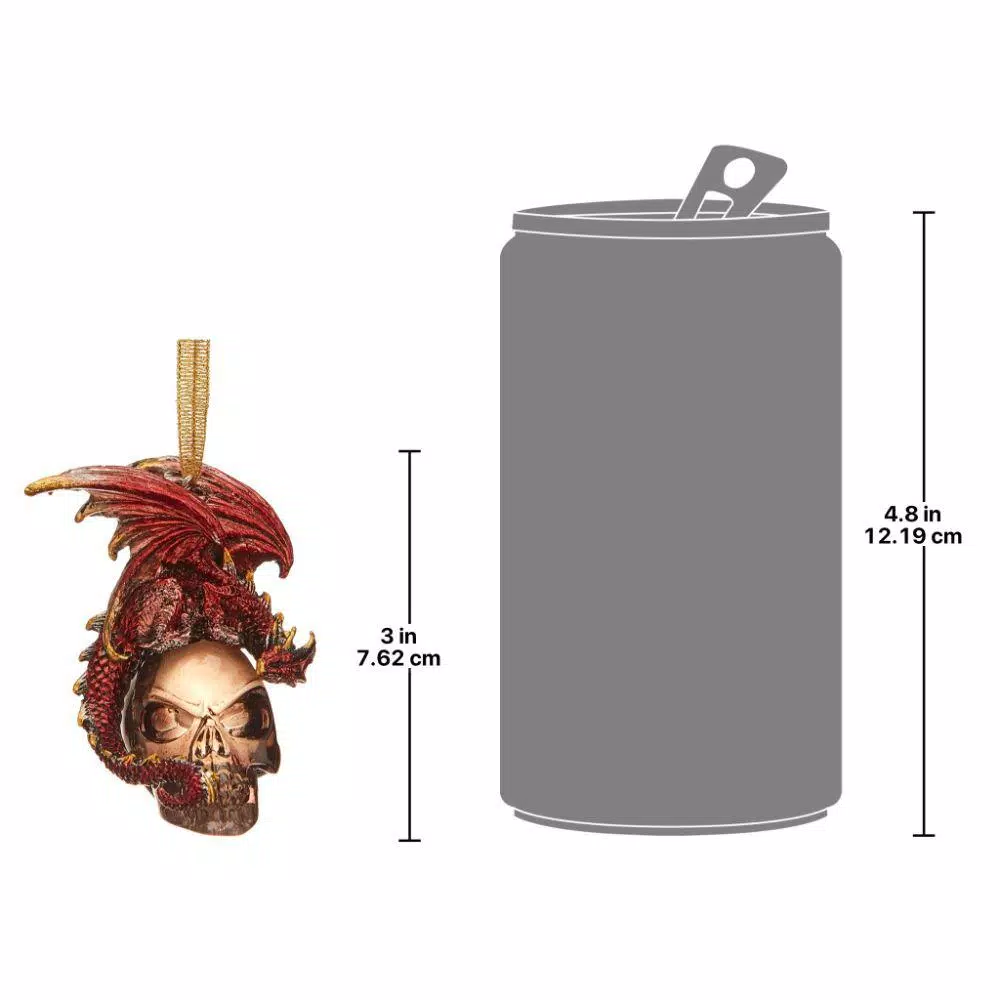 Design Toscano 3 In. The Black Coal Dragon 2016 Holiday Ornament 5 Design Toscano 3 In. The Black Coal Dragon 2016 Holiday Ornament - Image 5