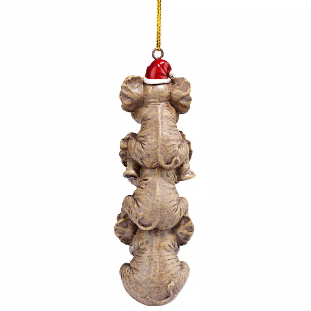 Design Toscano 5 In. See, Speak, Hear No Evil Elephant Holiday Ornament 5 Design Toscano 5 In. See, Speak, Hear No Evil Elephant Holiday Ornament - Image 5