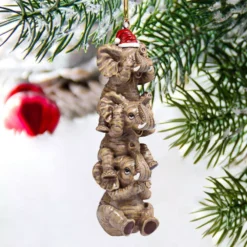 Design Toscano 5 In. See, Speak, Hear No Evil Elephant Holiday Ornament 15 Design Toscano 5 In. See, Speak, Hear No Evil Elephant Holiday Ornament -Christmas decorations shop design toscano christmas ornaments qs94879 76 1000