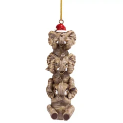 Design Toscano 5 In. See, Speak, Hear No Evil Elephant Holiday Ornament 10 Design Toscano 5 In. See, Speak, Hear No Evil Elephant Holiday Ornament -Christmas decorations shop design toscano christmas ornaments qs94879 c3 1000