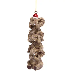 Design Toscano 5 In. See, Speak, Hear No Evil Elephant Holiday Ornament 14 Design Toscano 5 In. See, Speak, Hear No Evil Elephant Holiday Ornament -Christmas decorations shop design toscano christmas ornaments qs94879 fa 1000