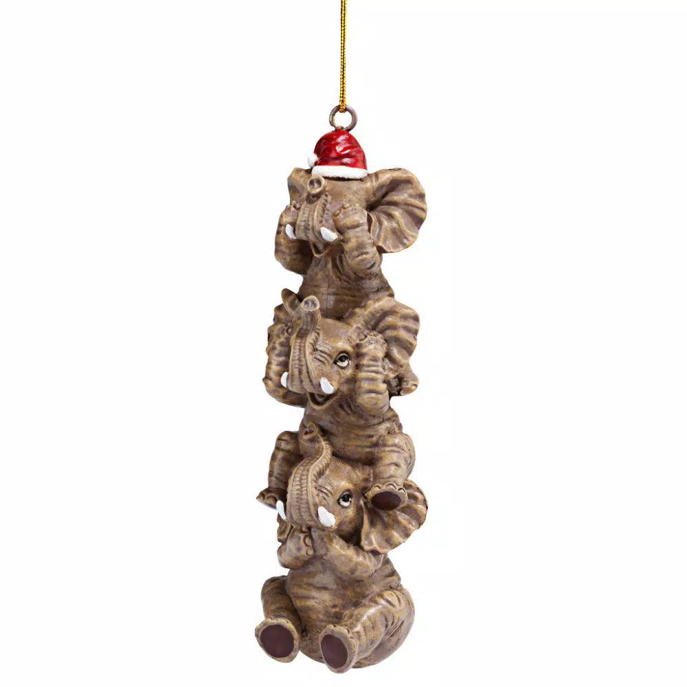 Design Toscano 5 In. See, Speak, Hear No Evil Elephant Holiday Ornament 7 Design Toscano 5 In. See, Speak, Hear No Evil Elephant Holiday Ornament - Image 7