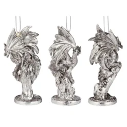 Design Toscano 4 In. Three Dragons Of The Amesbury Holiday Gemstone Ornament Set (3-Piece) 10 Design Toscano 4 In. Three Dragons Of The Amesbury Holiday Gemstone Ornament Set (3-Piece) -Christmas decorations shop design toscano christmas ornaments qs989557 1f 1000
