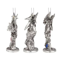 Design Toscano 4 In. Three Dragons Of The Amesbury Holiday Gemstone Ornament Set (3-Piece) 9 Design Toscano 4 In. Three Dragons Of The Amesbury Holiday Gemstone Ornament Set (3-Piece) -Christmas decorations shop design toscano christmas ornaments qs989557 4f 1000