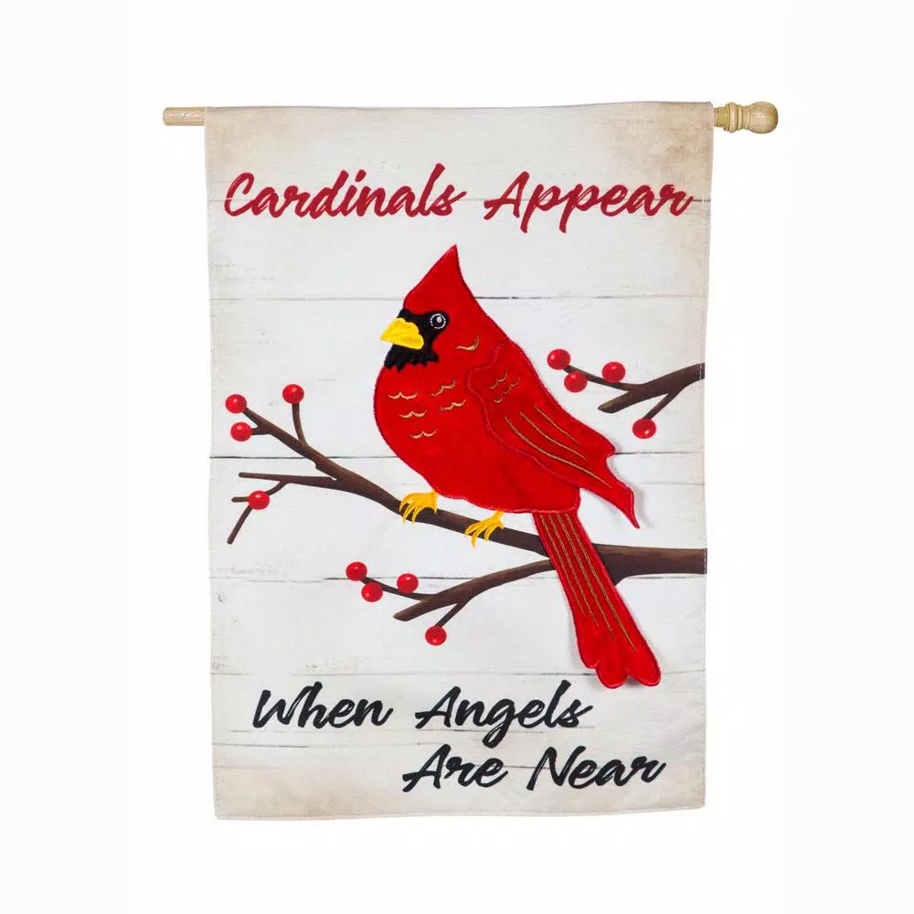 Evergreen 28 In. X 44 In. When Angels Are Near House Linen Flag 1 Evergreen 28 In. X 44 In. When Angels Are Near House Linen Flag
