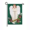 Evergreen 18 In. X 12.5 In. Peace Love Hope Angel Garden Linen Flag