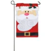 Evergreen 18 In. X 12.5 In. Santa Claus Garden Applique Flag