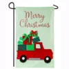 Evergreen 18 In. X 12.5 In. Truckload Of Gifts Garden Applique Flag