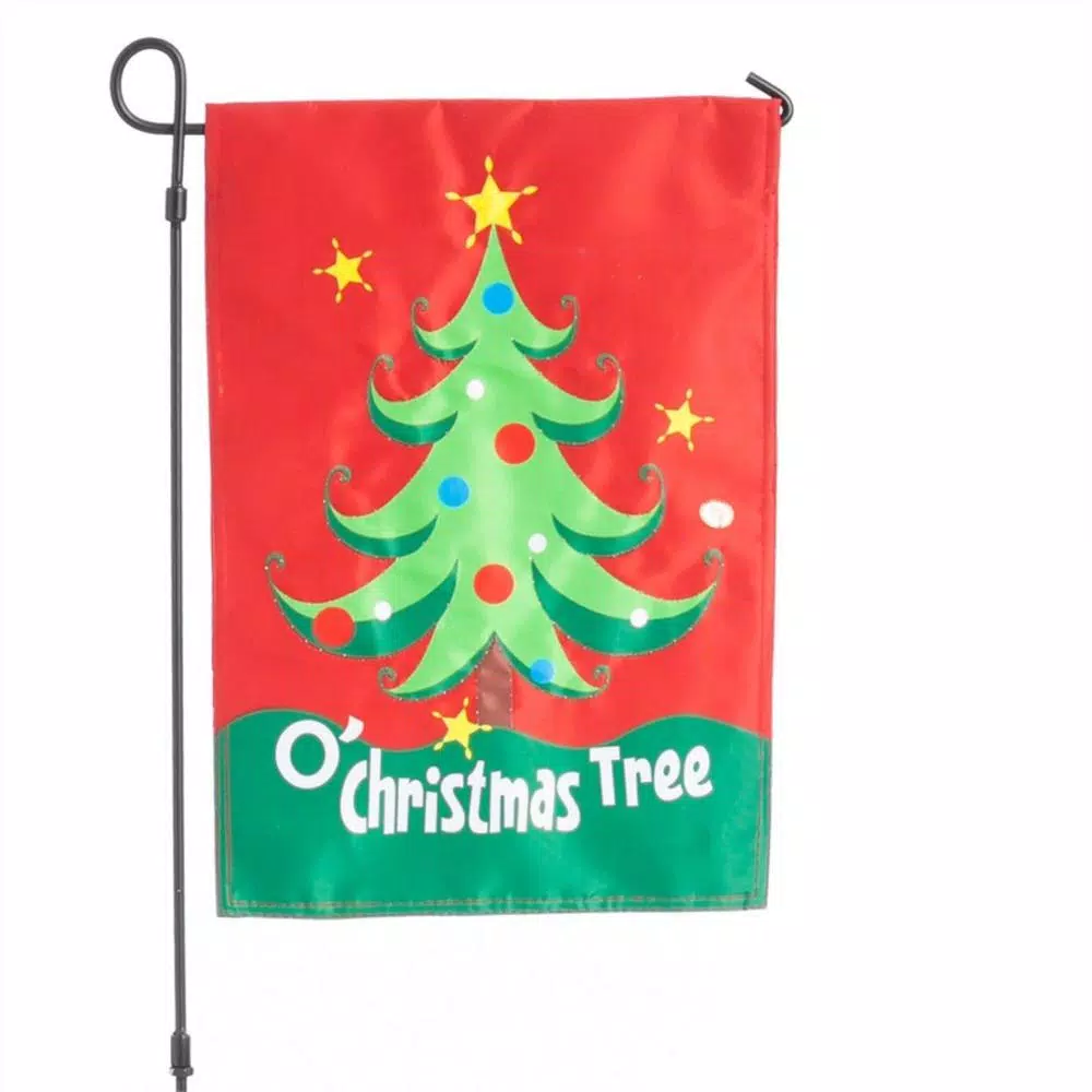 Evergreen 18 In. X 12.5 In. O’ Christmas Tree Evernote Flag 1 Evergreen 18 In. X 12.5 In. O’ Christmas Tree Evernote Flag