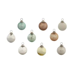 Evergreen 2-1/2 In. Chic Round Mint Collection Christmas Ornaments (48-Pack)