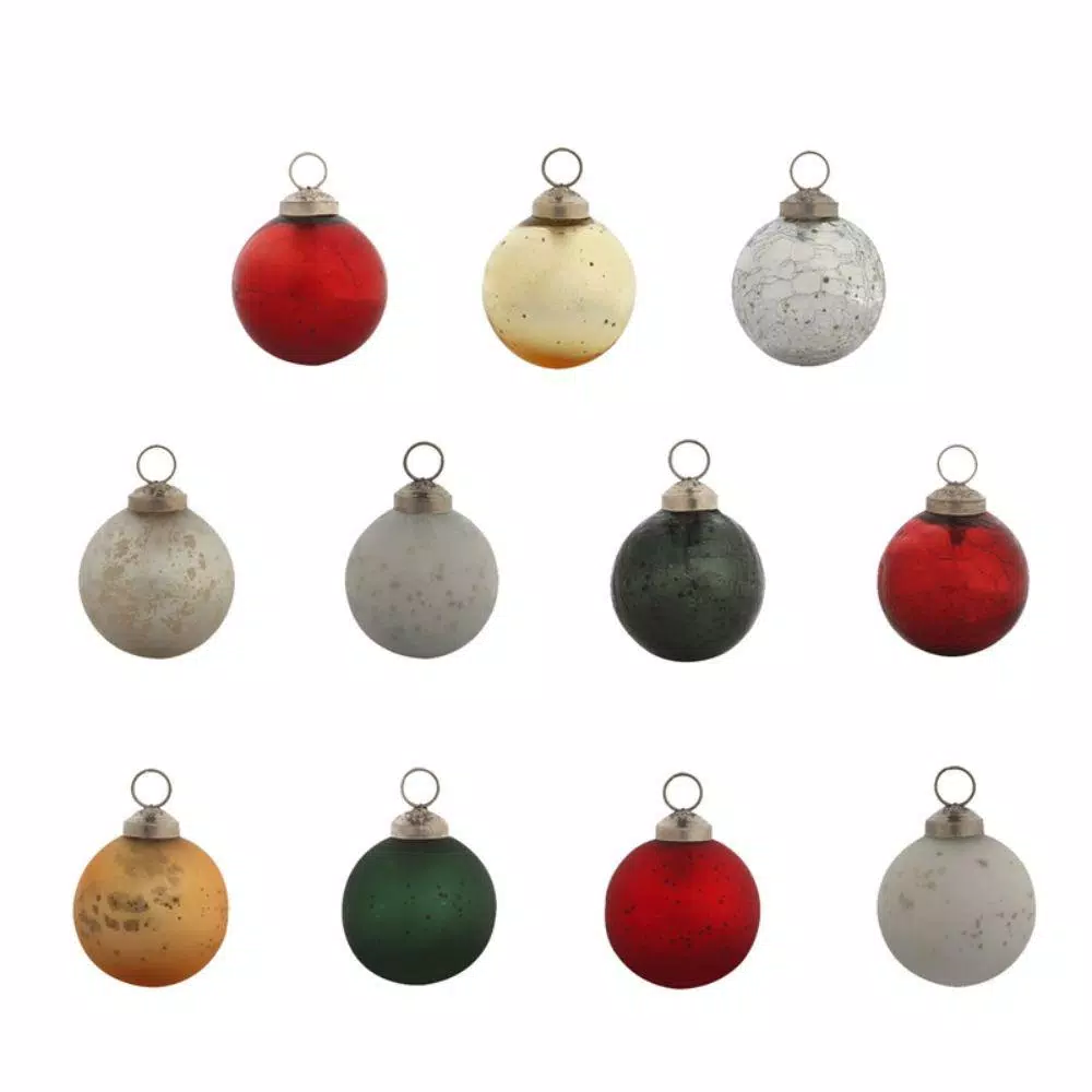 Evergreen 2-1/2 In. Holiday Classic Round Christmas Ornaments (24-Pack) 1 Evergreen 2-1/2 In. Holiday Classic Round Christmas Ornaments (24-Pack)